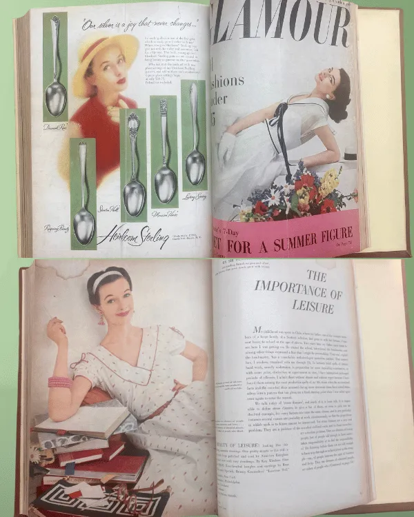 1954 GLAMOUR Magazine Spring Edition: A Nostalgic Collectible for Vintage Lovers
