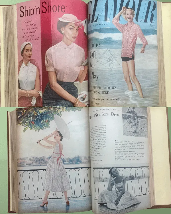 1954 GLAMOUR Magazine Spring Edition: A Nostalgic Collectible for Vintage Lovers