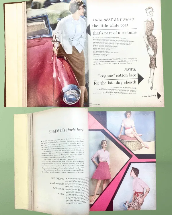 1954 GLAMOUR Magazine Spring Edition: A Nostalgic Collectible for Vintage Lovers