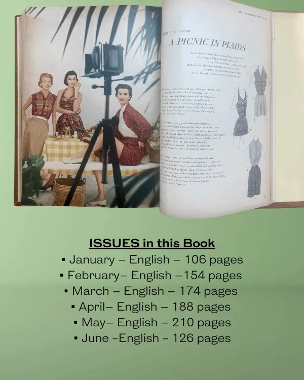1954 GLAMOUR Magazine Spring Edition: A Nostalgic Collectible for Vintage Lovers