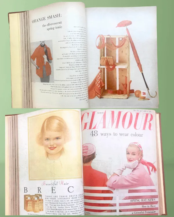 1954 GLAMOUR Magazine Spring Edition: A Nostalgic Collectible for Vintage Lovers