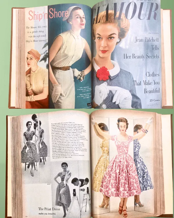 1954 GLAMOUR Magazine Spring Edition: A Nostalgic Collectible for Vintage Lovers