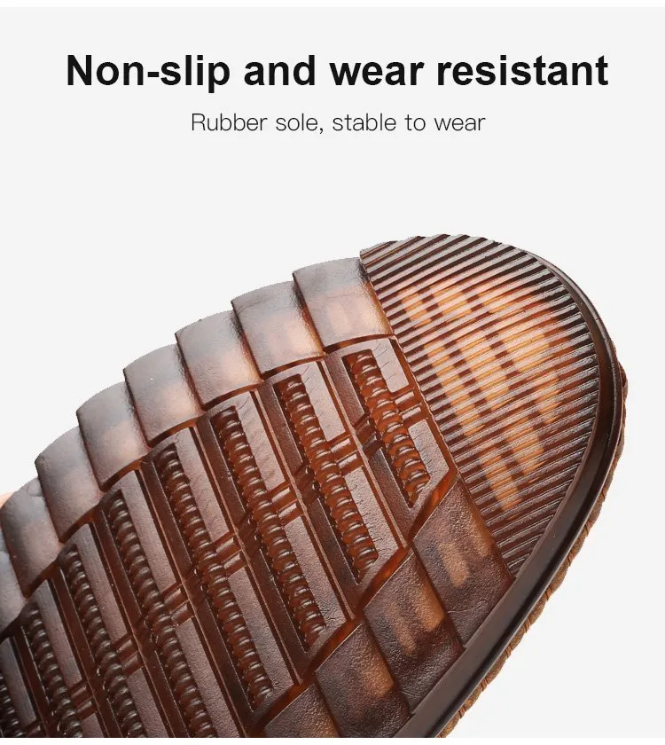 2023 spring new leather shoes non-slip business casual men's shoes