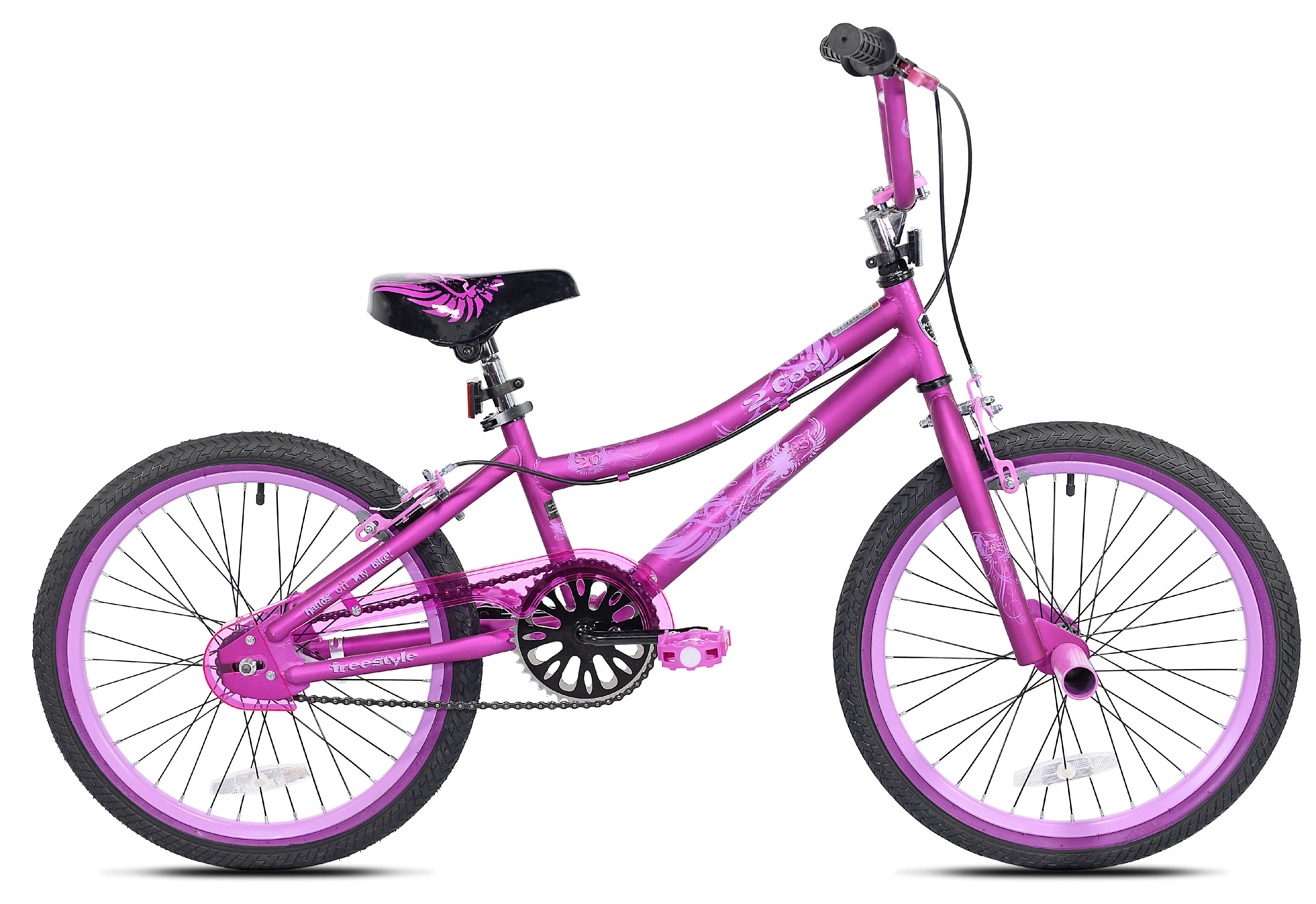 20" Girl's 2 Cool BMX Bike w/ Front Pegs, Satin Purple Graphics, Ages 8-12
