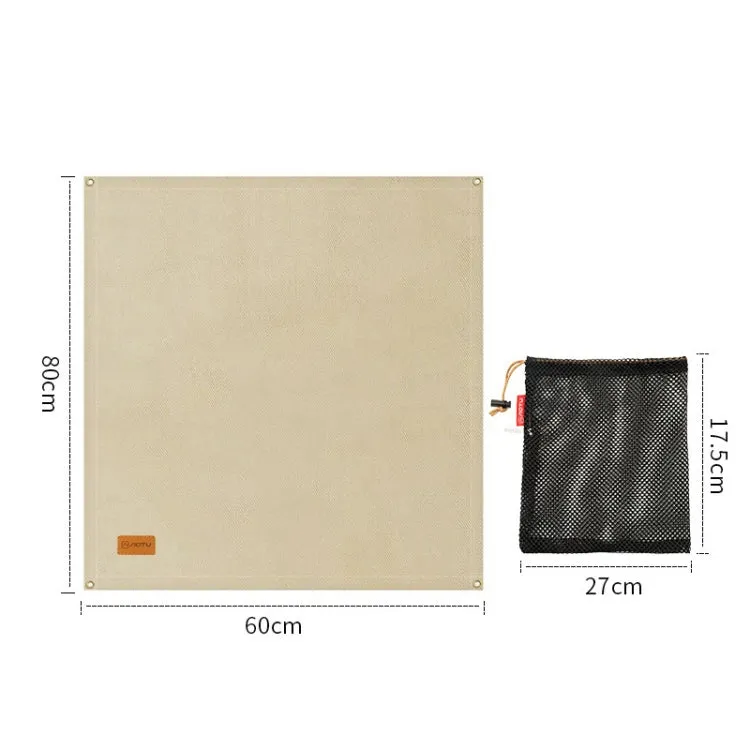 AOTU AT9044 Outdoor Camping Fire Blanket Barbecue Insulation Mat, Size: 80 x 60cm
