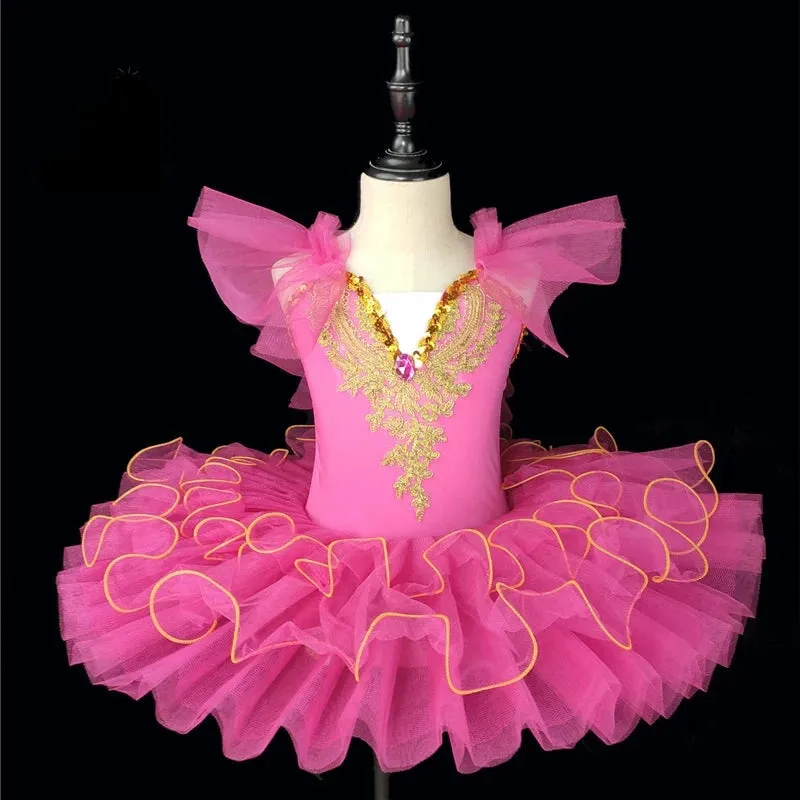 Ballerina Tutu For Girls Dance Pancake Ballet Costume