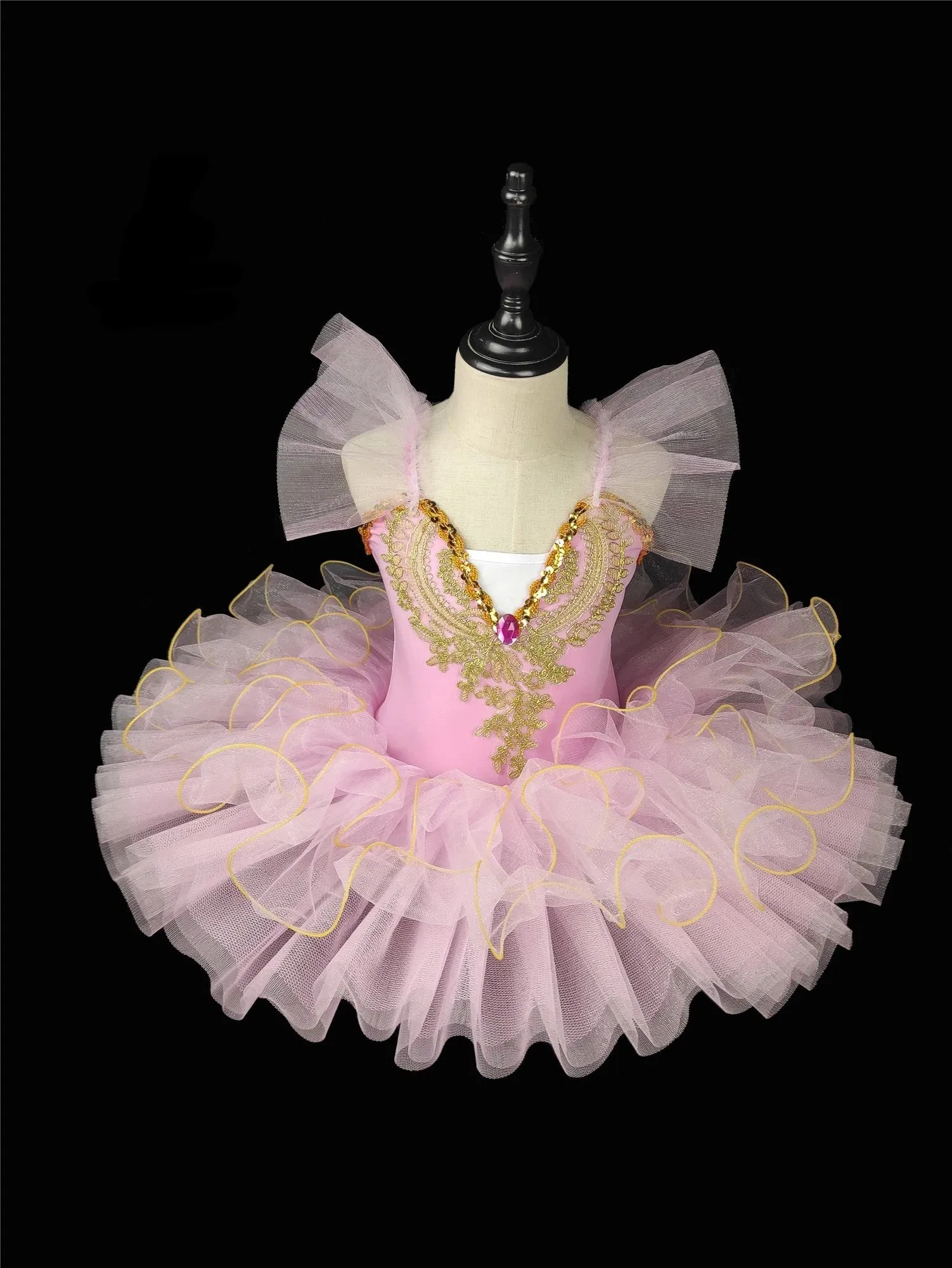Ballerina Tutu For Girls Dance Pancake Ballet Costume