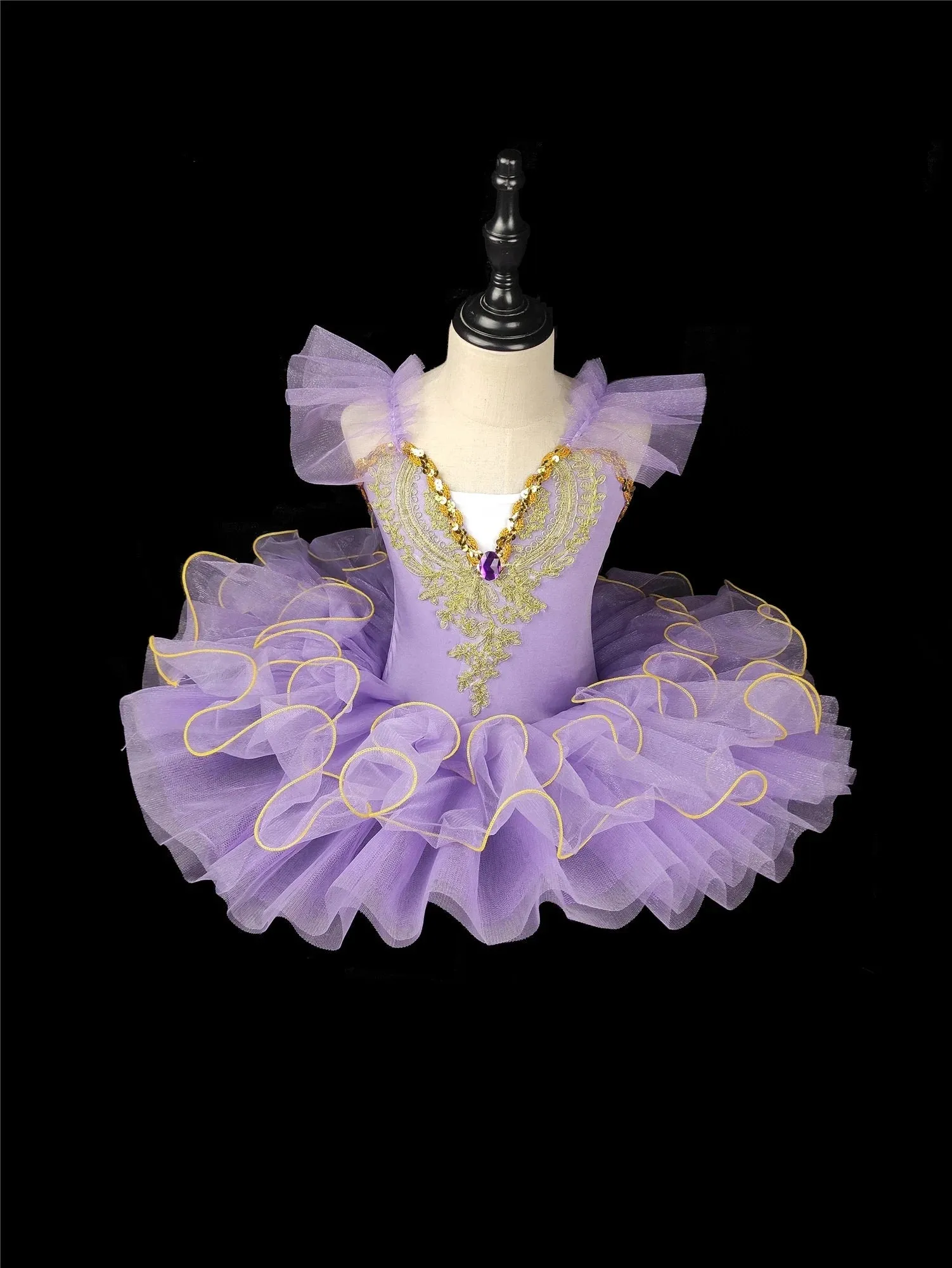 Ballerina Tutu For Girls Dance Pancake Ballet Costume