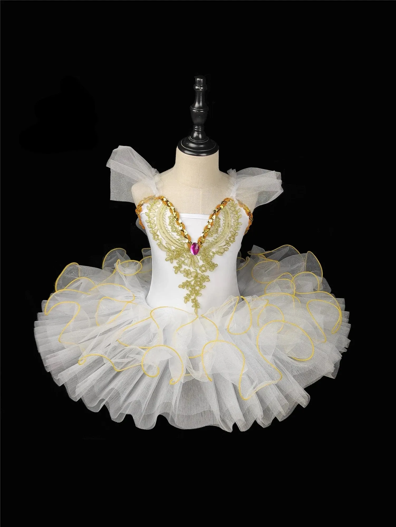 Ballerina Tutu For Girls Dance Pancake Ballet Costume