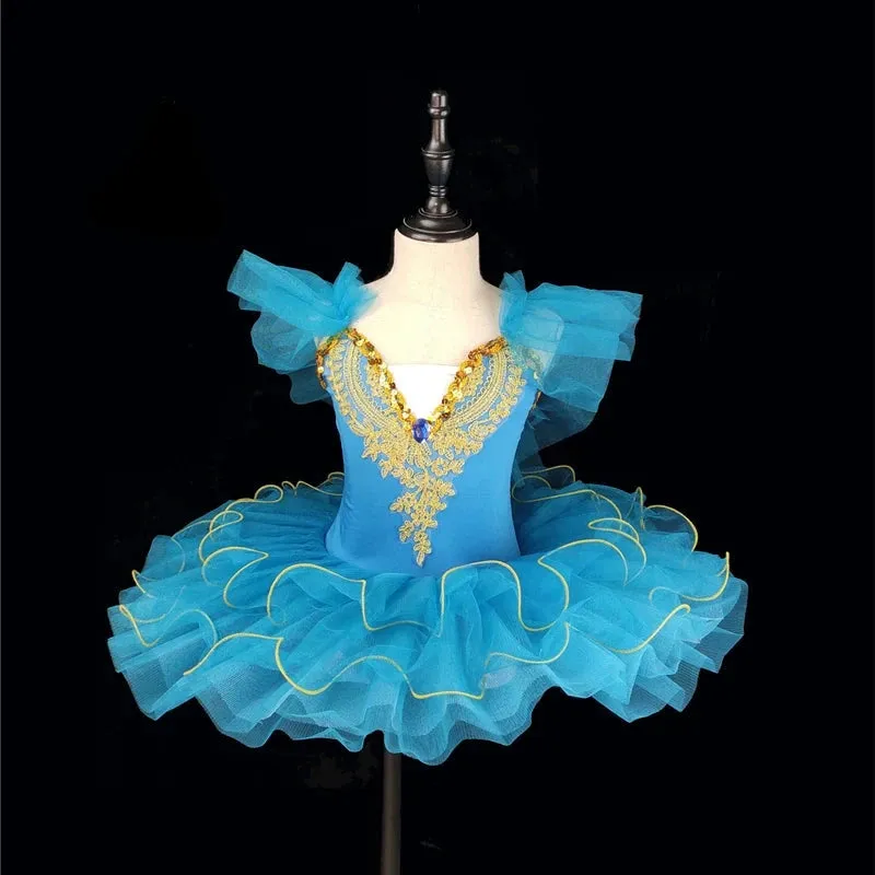Ballerina Tutu For Girls Dance Pancake Ballet Costume