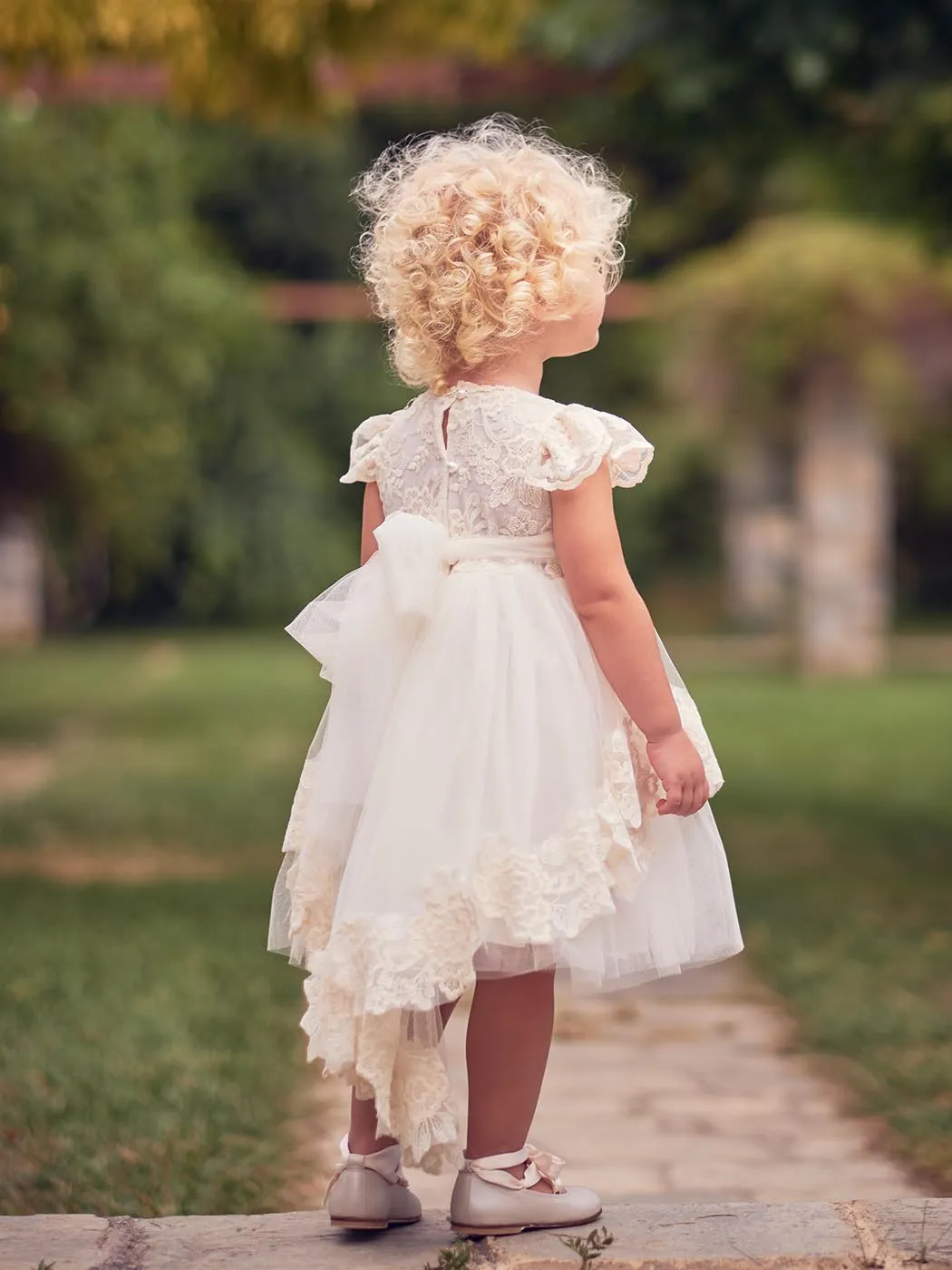 Baptism Girl's lace dress - LADY Ivory