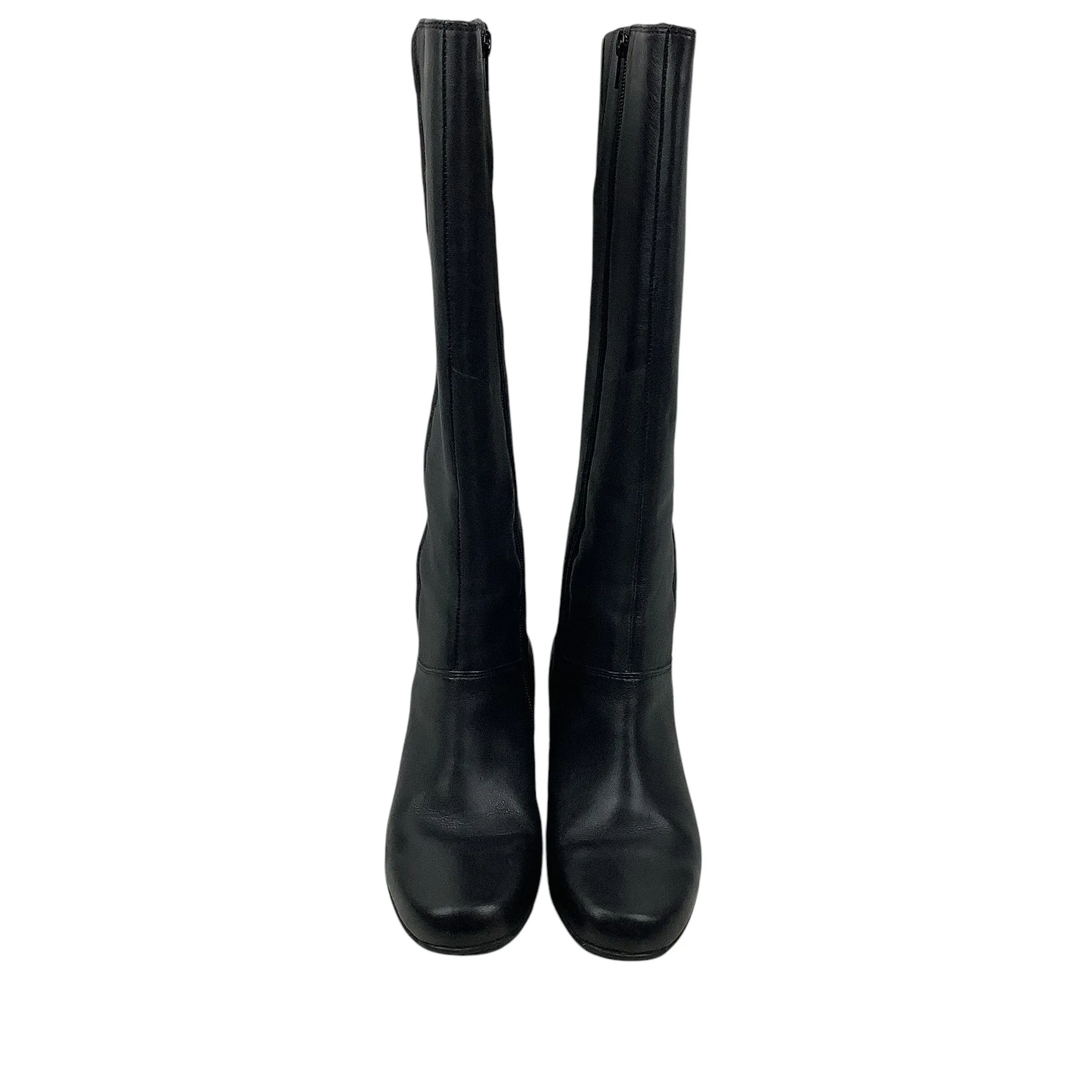 Boots Knee Heels By Clarks In Black, Size: 7.5