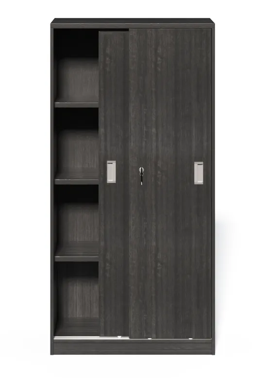 Budget Modern Grey Oak Sliding Door Storage Cupboard - CF-1600P