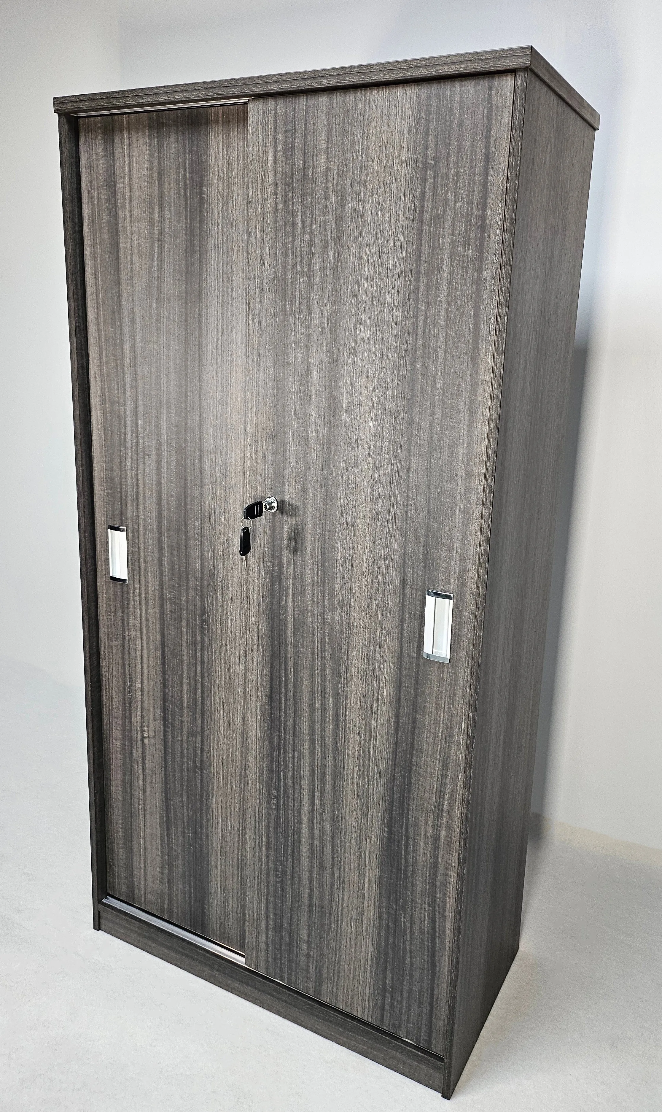 Budget Modern Grey Oak Sliding Door Storage Cupboard - CF-1600P