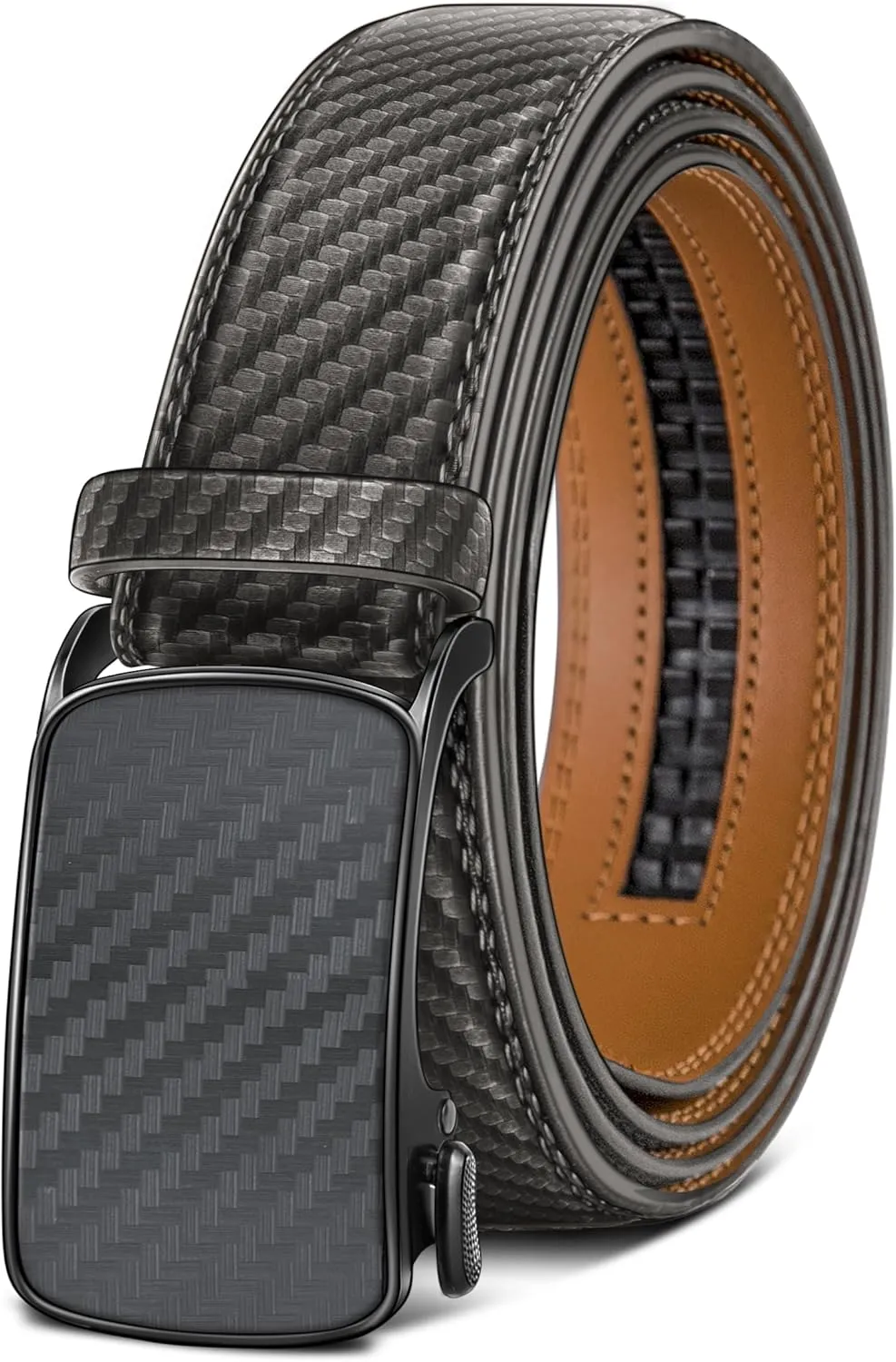 BULLIANT Men's Ratchet Belt Nontrimmable-Click Belt Adjustable for Men Gift Lightweight 1 3/8"