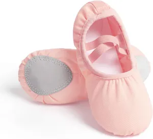 Canvas Ballet Shoes for Girls Ballet Flats for Toddler/Little Kid/Big Kid/Adult