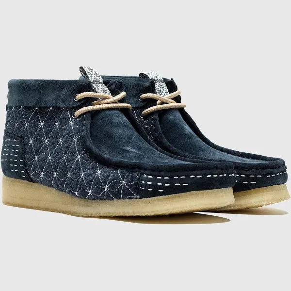 Clark’s WALLABEE BOOT Men’s - NAVY SASHIKO
