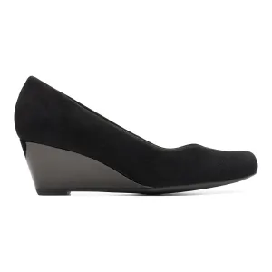 Clarks Women's Flores Tulip Wedge Suede Shoes Clarks