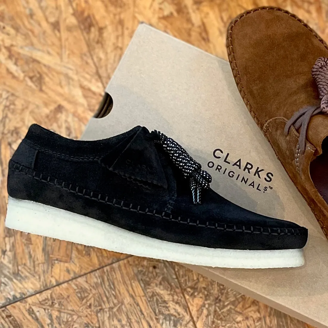〈Clarks〉Weaver / Black Suede
