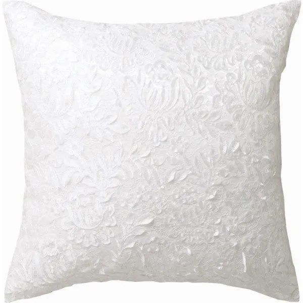 Claudine White Cushion by Private Collection