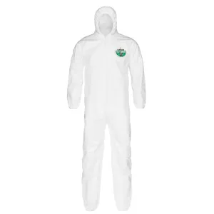 CTL428-3XL Lakeland CTL428 MicroMax® Coverall, 3X-Large, White, Hooded, Elastic