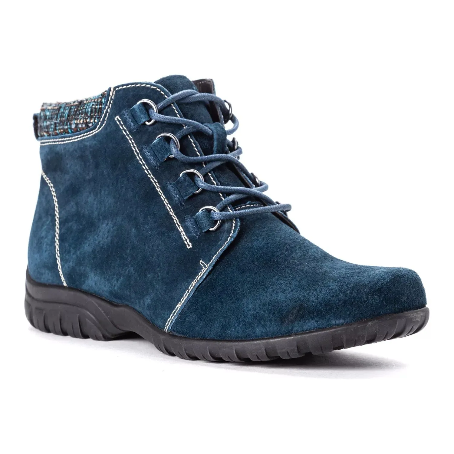 Delaney Propet Women's Waterproof Ankle Boots, Navy