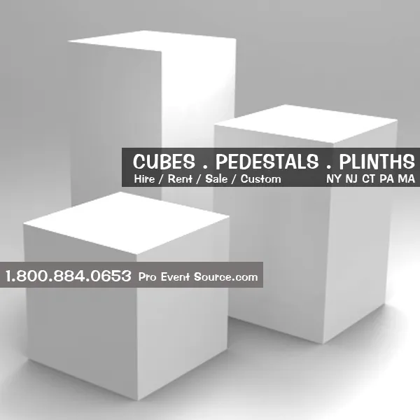 Display Cube, White - 18in x 18in x 18in (DF) - DISPLAY / PROP ONLY