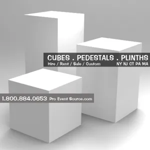 Display Cube, White - 18in x 18in x 18in (DF) - DISPLAY / PROP ONLY
