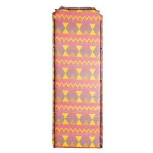 Double Air Hole Automatic Inflatable Pad Outdoor Camping Tent Pad Moisture-Proof Stitched Lunch Break Sleeping Pad(Red Yellow Printing)