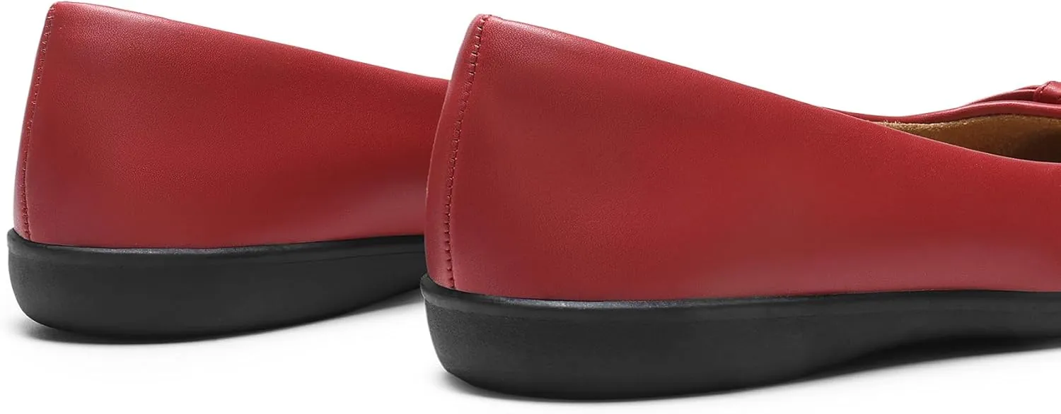 DREAM PAIRS Womens Ballet Flats, Comfortable Round Toe Slip on Dressy Work Office Shoes with Arch Support