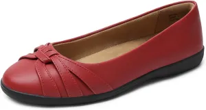 DREAM PAIRS Womens Ballet Flats, Comfortable Round Toe Slip on Dressy Work Office Shoes with Arch Support