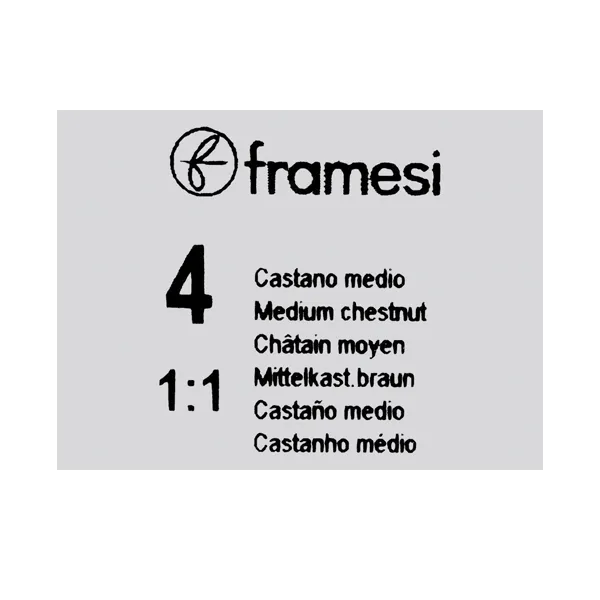 Framesi Framcolor Glamour Hair Color Cream 100ml - 4 Medium Chestnut