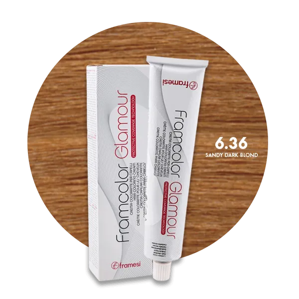 Framesi Framcolor Glamour Hair Color Cream 100ml - 6.36 Sandy Dark Blond