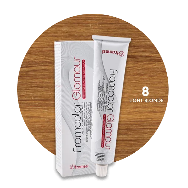 Framesi Framcolor Glamour Hair Color Cream 100ml - 8 Light Blonde