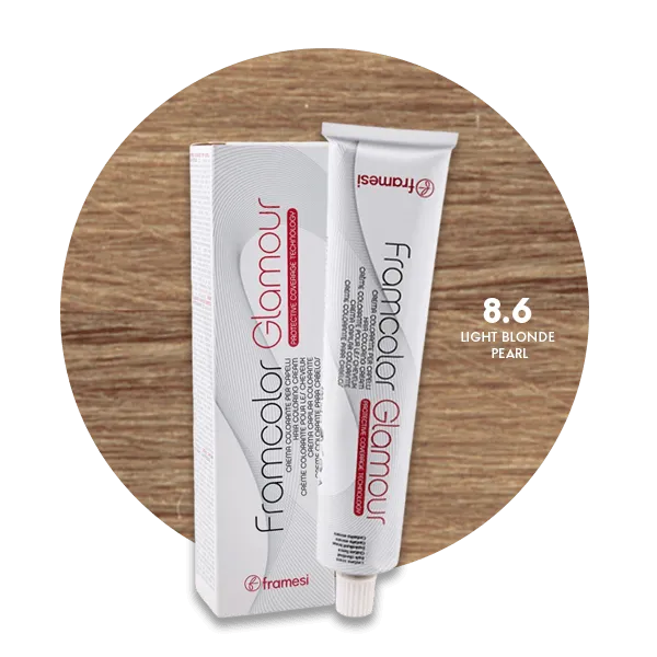 Framesi Framcolor Glamour Hair Color Cream 100ml - 8.6 Light Blonde Pearl