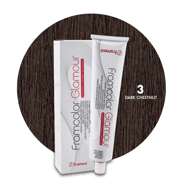 Framesi Framcolor Glamour Hair Colour Cream 100ml - 3 Dark Chestnut