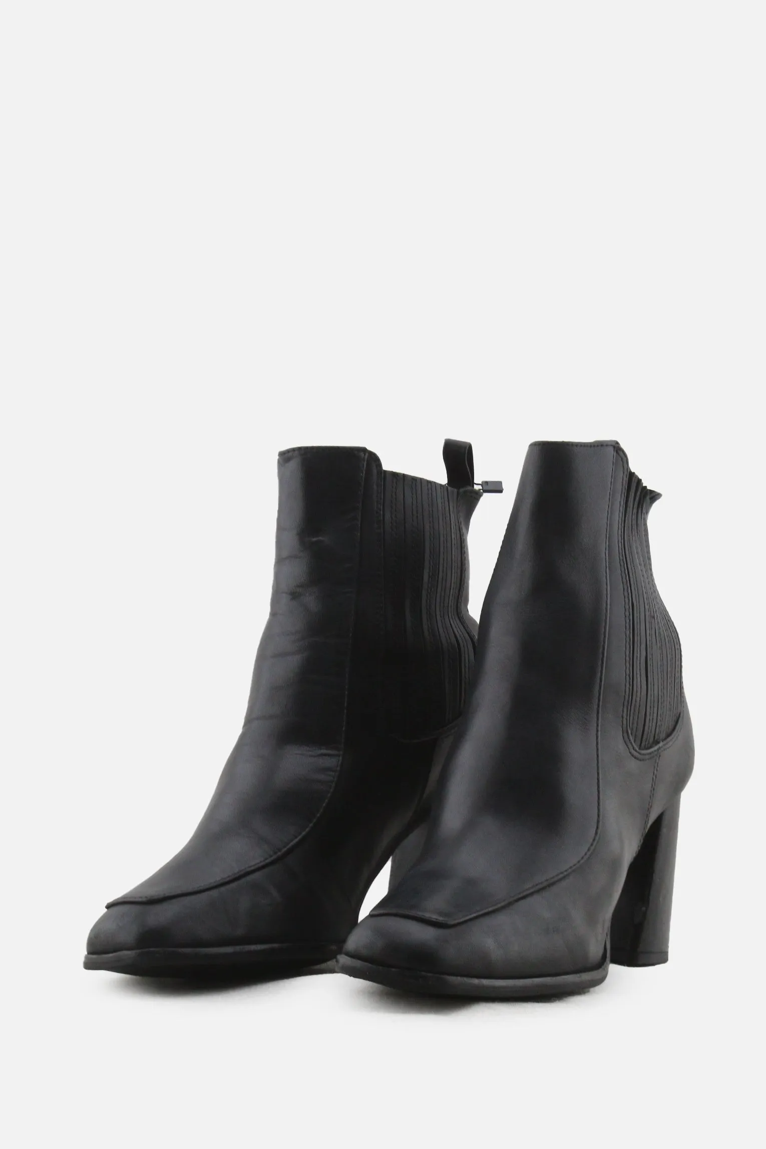 Gianni Bini Stretchable Block Ankle Boots | 100% Authentic Leather