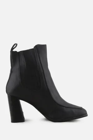 Gianni Bini Stretchable Block Ankle Boots | 100% Authentic Leather