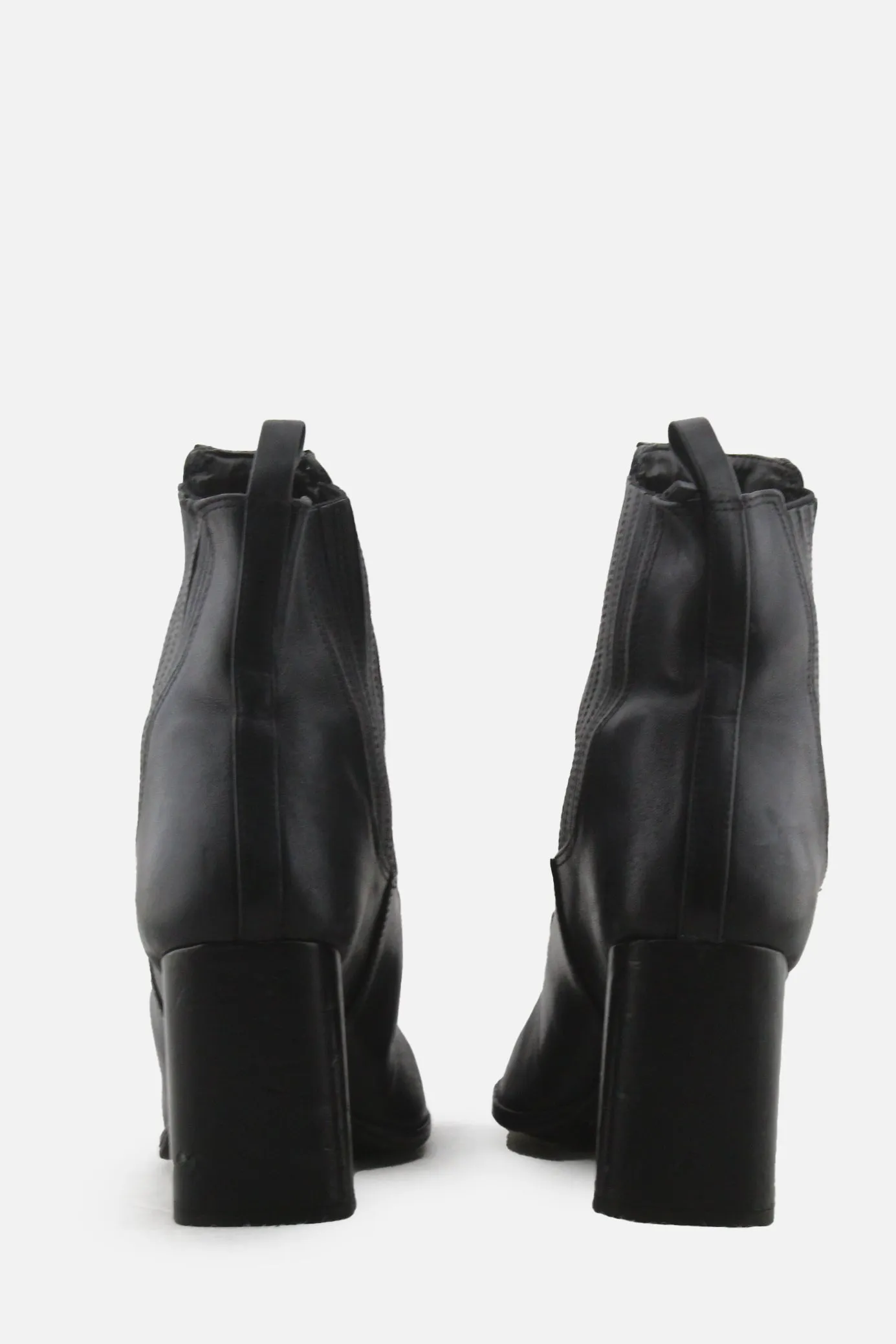 Gianni Bini Stretchable Block Ankle Boots | 100% Authentic Leather