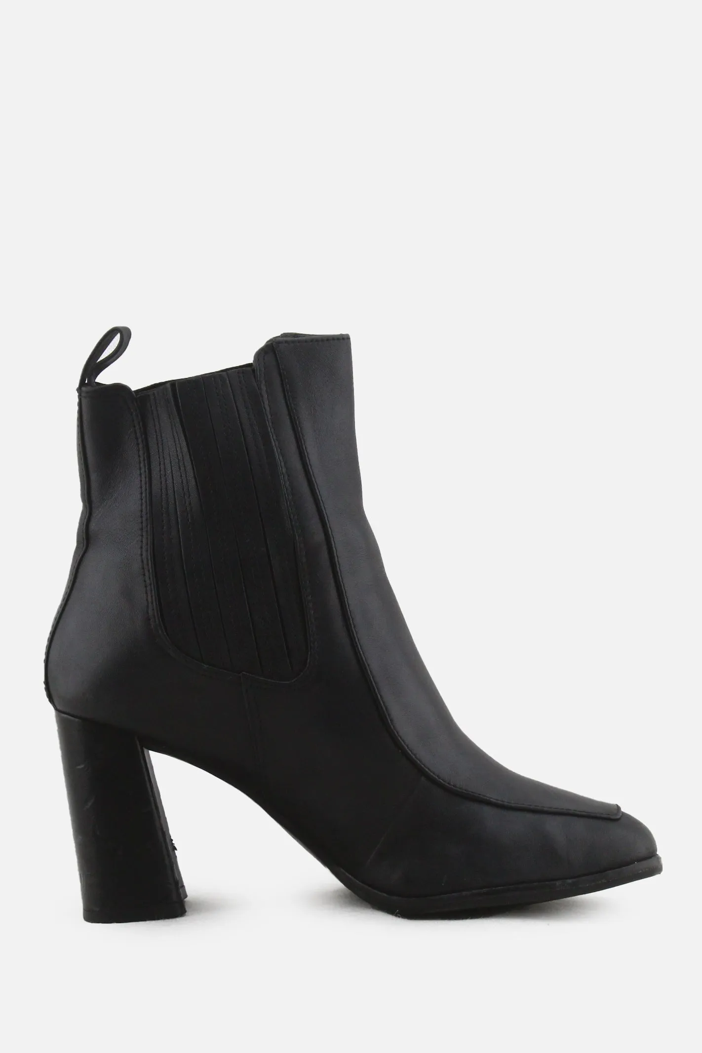 Gianni Bini Stretchable Block Ankle Boots | 100% Authentic Leather