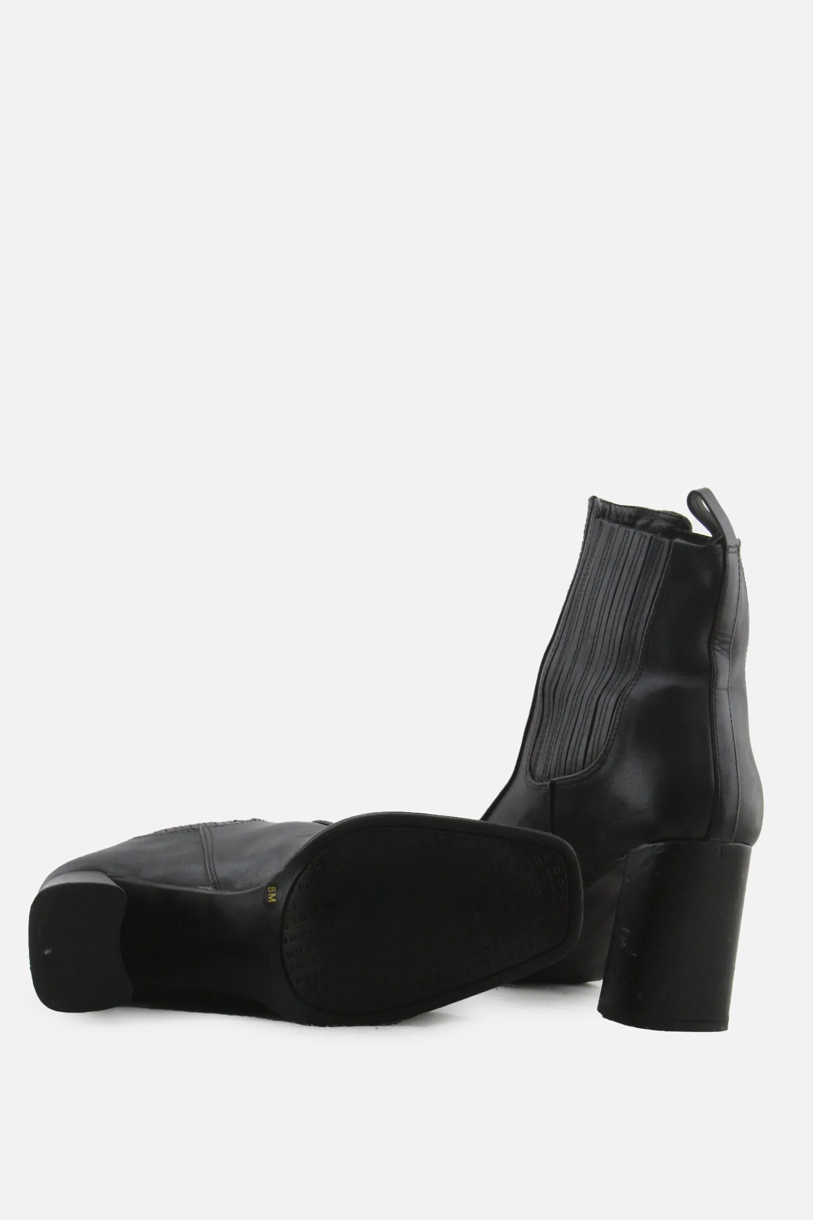 Gianni Bini Stretchable Block Ankle Boots | 100% Authentic Leather