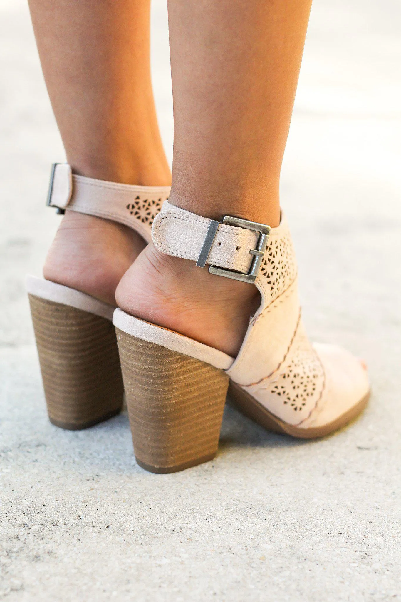 Girl B Flossin Cream Booties