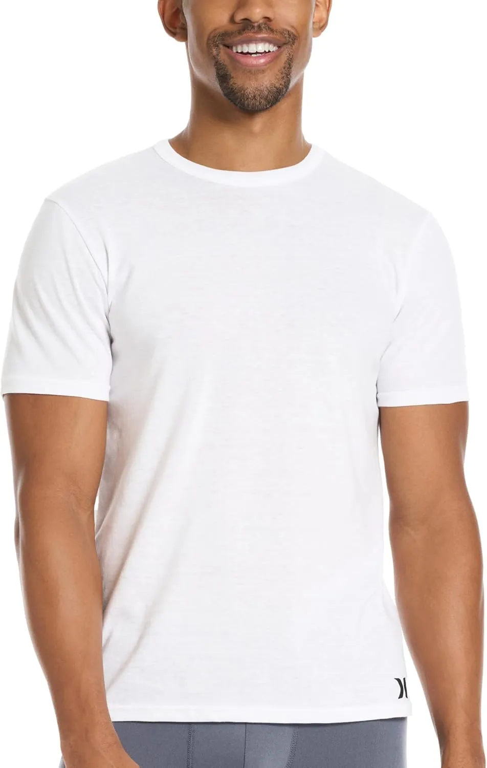 Hurley Men's 3 Pack Cotton Crewneck Short Sleeve T-Shirt