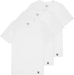 Hurley Men's 3 Pack Cotton Crewneck Short Sleeve T-Shirt
