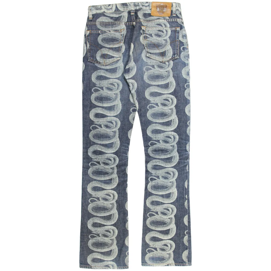 Hysteric Glamour Indigo Snake Denim 28