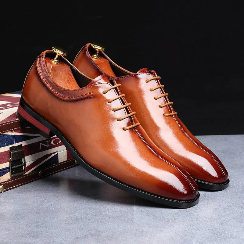 Italian handmade square toe business dress monk shoes