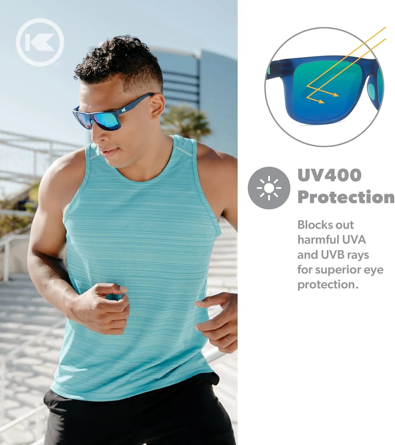 Knockaround Torrey Pines and Sport Polarized Sunglasses for Men & Women - Impact Resistant Lenses & Full UV400 Protection