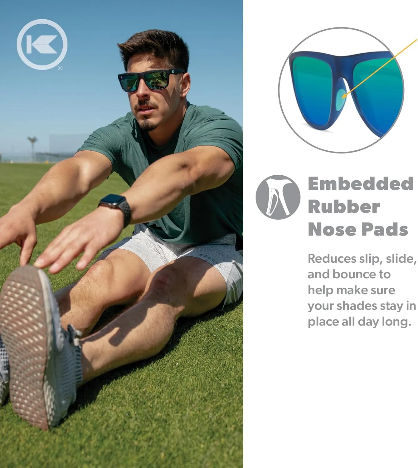 Knockaround Torrey Pines and Sport Polarized Sunglasses for Men & Women - Impact Resistant Lenses & Full UV400 Protection