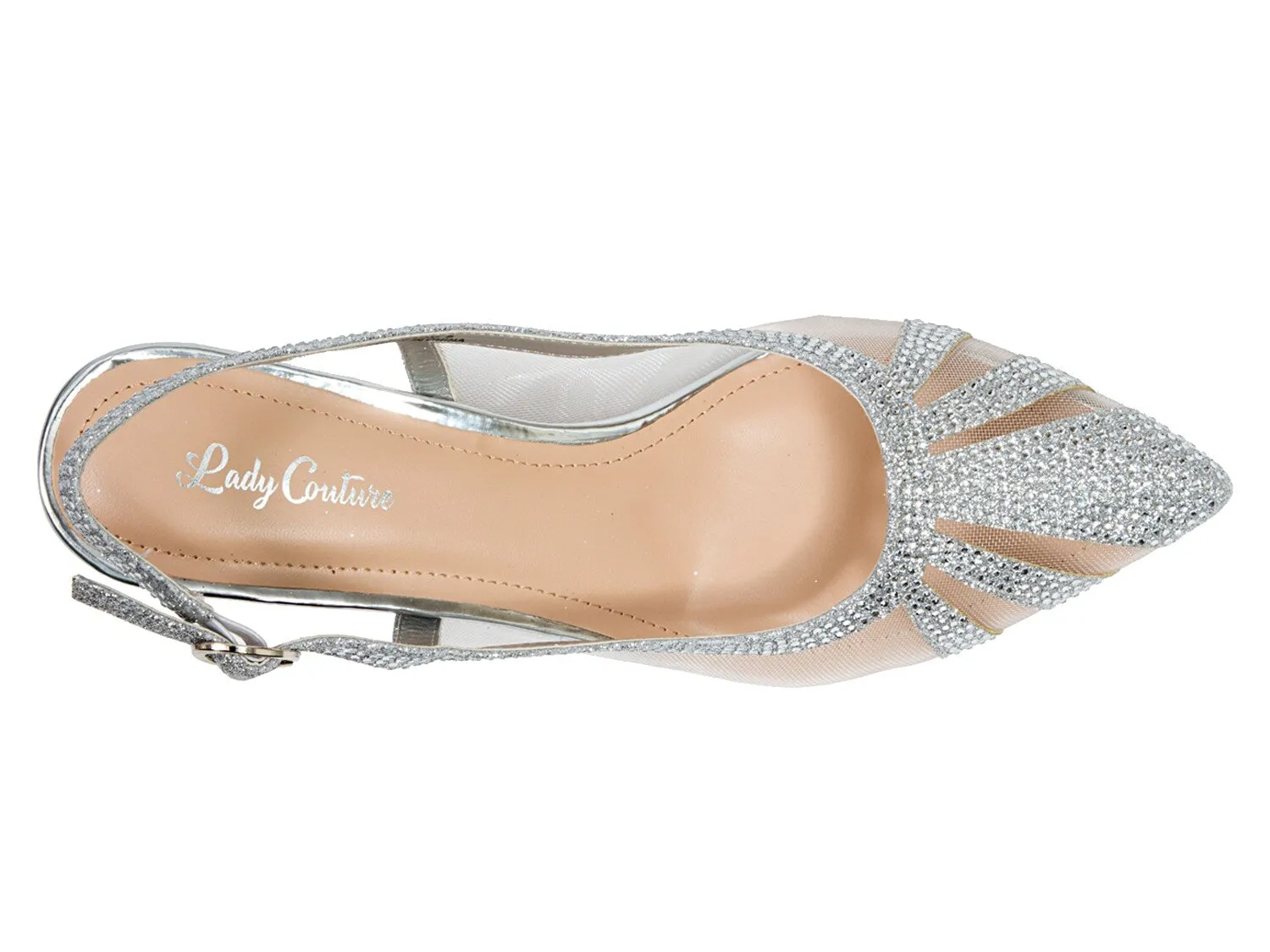 Lady Couture Macy Shoes, Metallic Silver