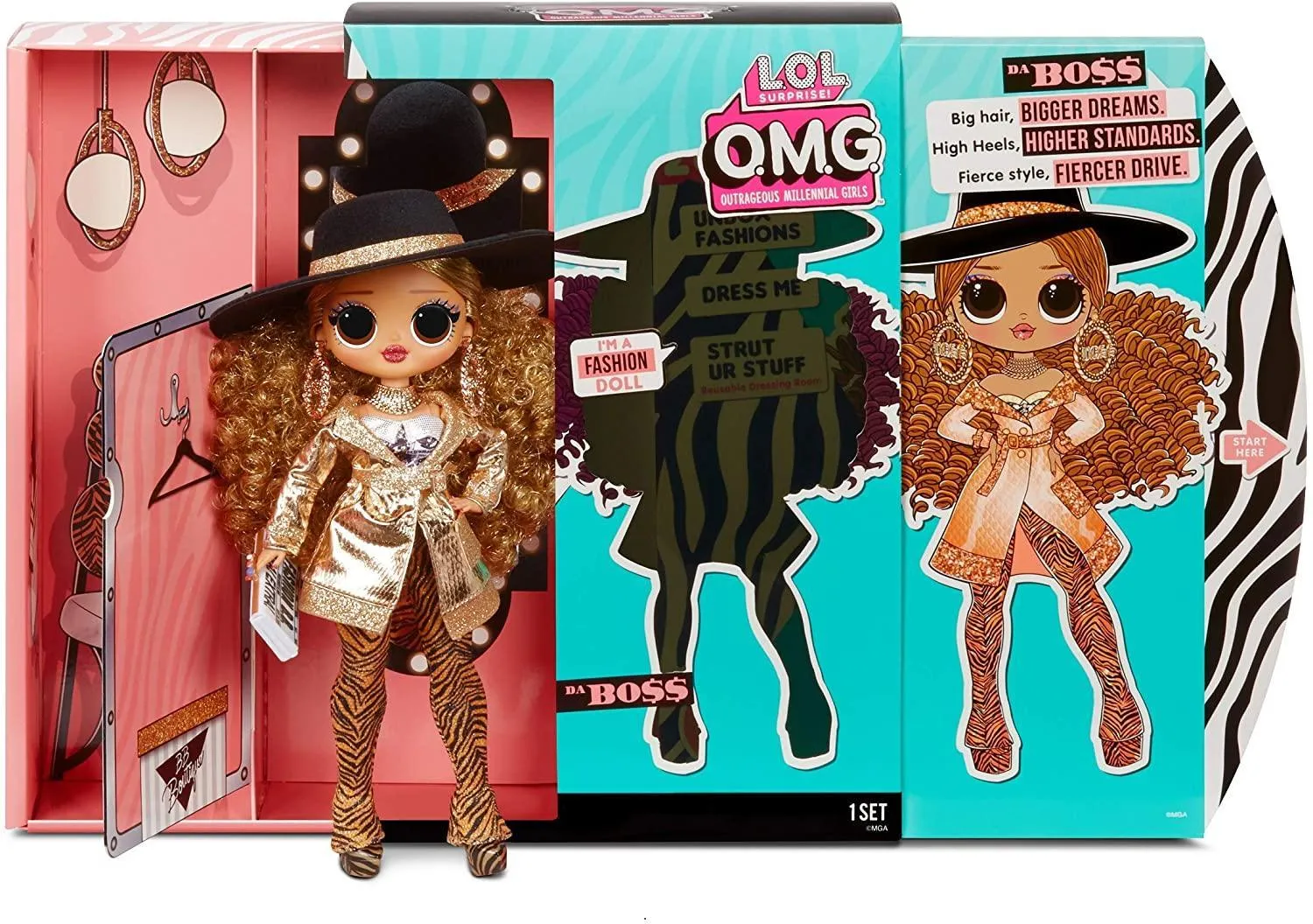 L.O.L. Surprise! O.M.G. Da Boss Fashion Doll with 20 Surprises